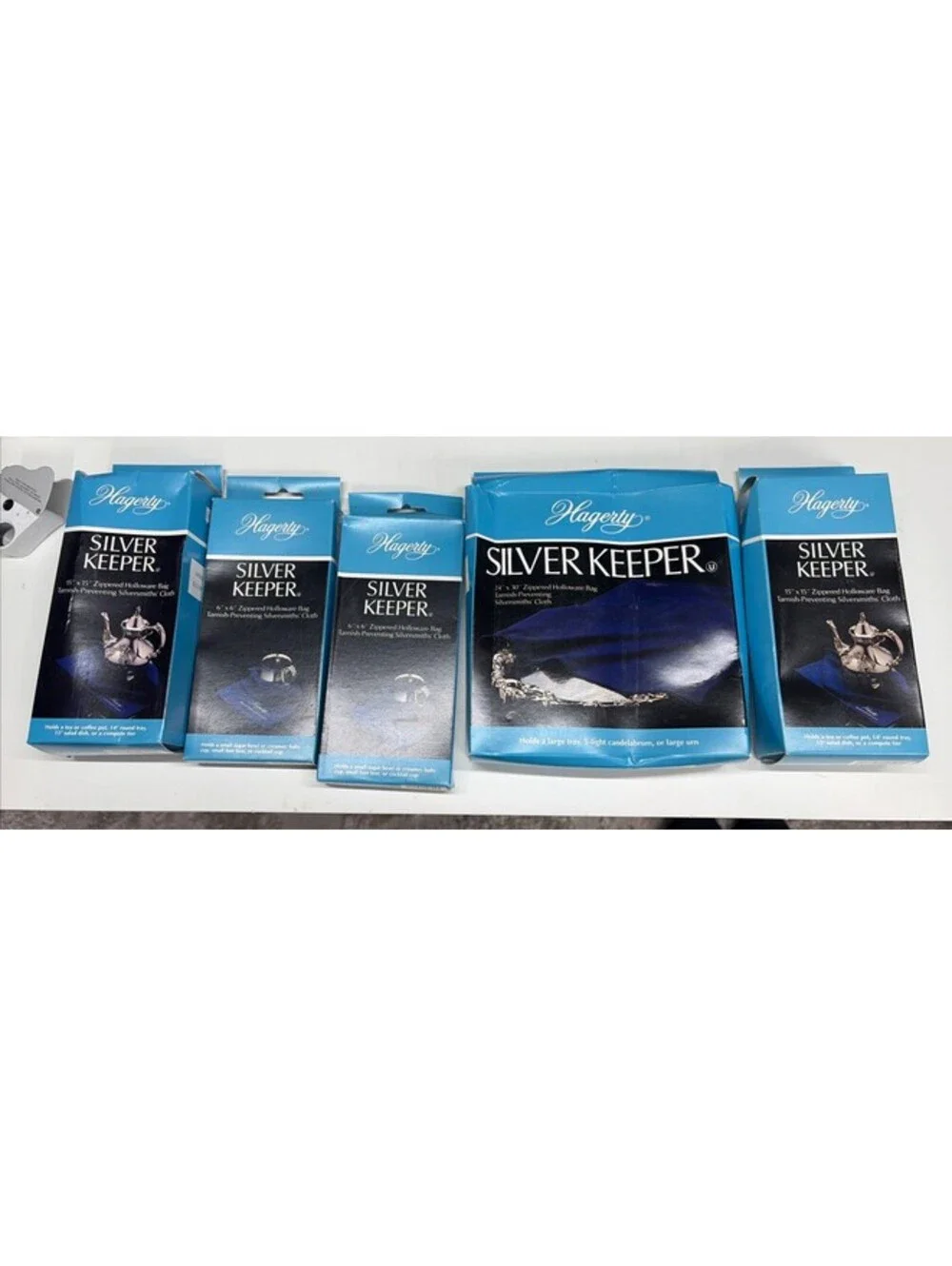 Hagerty Silver Keeper Zippered Storage Bags Lot Of 5